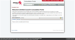 Desktop Screenshot of consult.enfield.gov.uk
